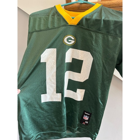 reebok‎ Green Bay  packers jersey rodgers youth medium - Picture 2 of 5